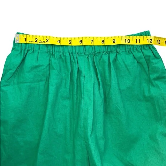 Commense Green Wide Leg Pants with Tie Waist - Picture 12 of 16